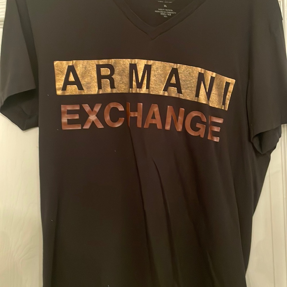 Armani exchange black v neck